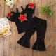 Girls summer rose print suit