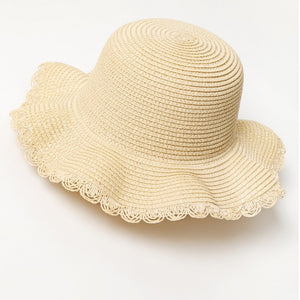 Seashell Playsuit and Straw Hat