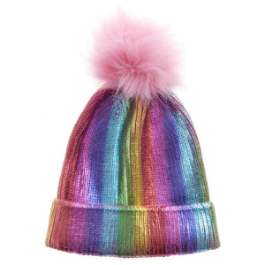 Rainbow Metallic Hat