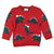 Red Dinosaur Christmas Jumper