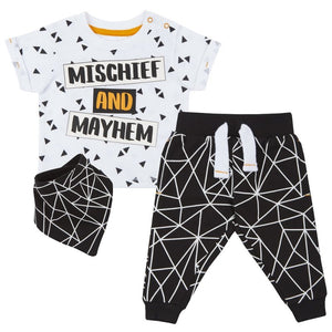 Baby Boys Mischief and Mayhem 3 piece Set