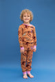 Tan Dancing Leopard PJ Set