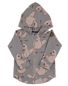 Dear Sophie Grey Chicken Hoodie