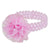 Pink Lace Headband with spotty organza flower