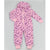 Pink Leopard Print Fleece Onesie