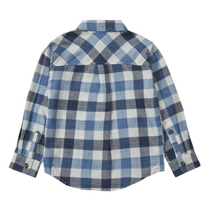 BOYS LONG SLEEVE WOVEN CHECK SHIRT