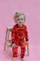 Coral Zebra Children's pyjama set