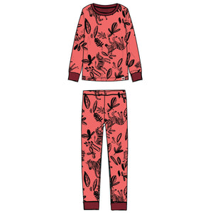 Coral Zebra Children's pyjama set