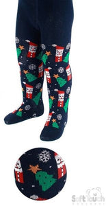 Printed Christmas Tights