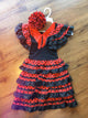 Spanish Flamenco Dresses with matching hair clip