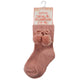 ROSE GOLD POM POM ANKLE SOCKS